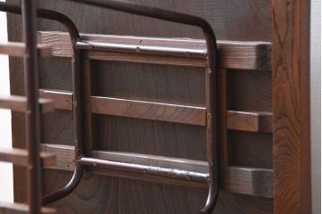 アンティーク家具　アンティーク 鉄脚のスクエアコーヒーテーブル(センターテーブル)