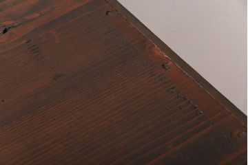 アンティーク家具　アンティーク 大正ロマン 丸窓の脚付きローボード(テレビボード)