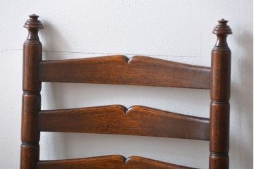 レトロ家具　昭和レトロ　1970年頃ナラ材のダイニングチェア2脚セット(椅子)