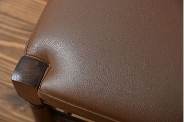 レトロ家具　昭和レトロ　1970年頃ナラ材のダイニングチェア2脚セット(椅子)