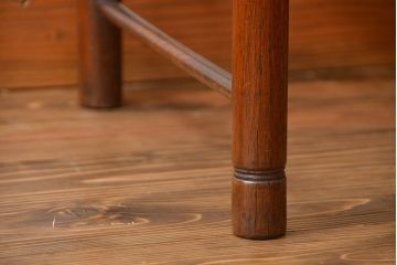 レトロ家具　昭和レトロ　1970年頃ナラ材のダイニングチェア2脚セット(椅子)