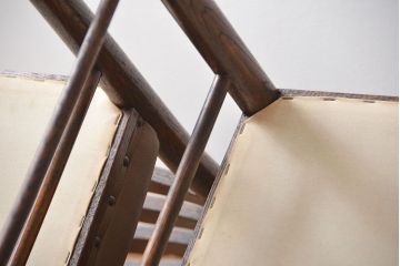 レトロ家具　昭和レトロ　1970年頃ナラ材のダイニングチェア2脚セット(椅子)