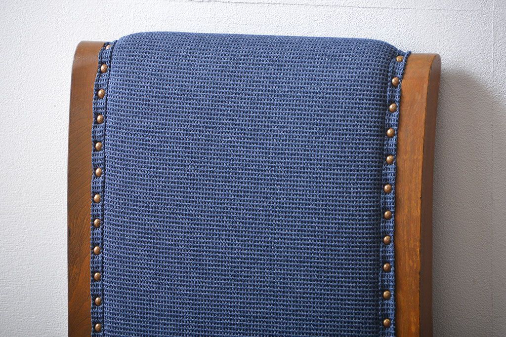 アンティーク家具　古い木のアンティークなダイニングチェア2脚セット