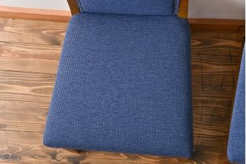 アンティーク家具　古い木のアンティークなダイニングチェア2脚セット