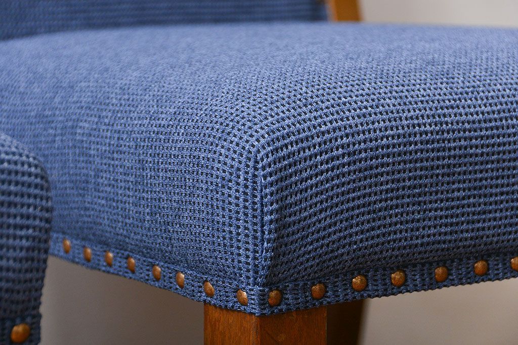 アンティーク家具　古い木のアンティークなダイニングチェア2脚セット