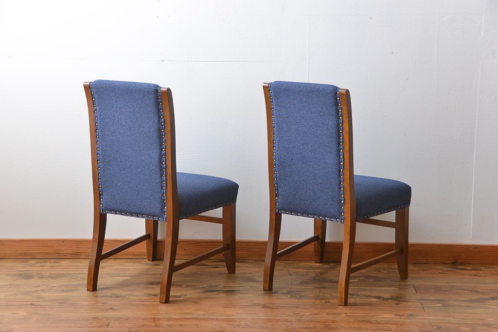 アンティークチェア　水色 水色のペイントチェア（椅子） イギリスアンティーク