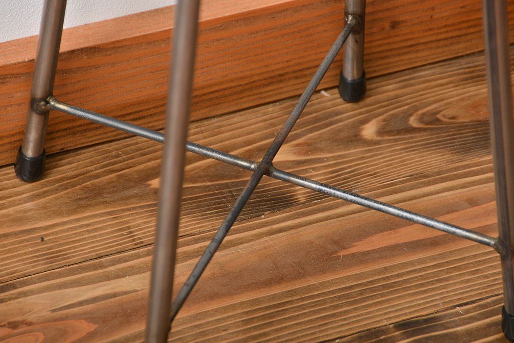 ラフジュ工房オリジナル　アイアンスツール1脚(2)(椅子)