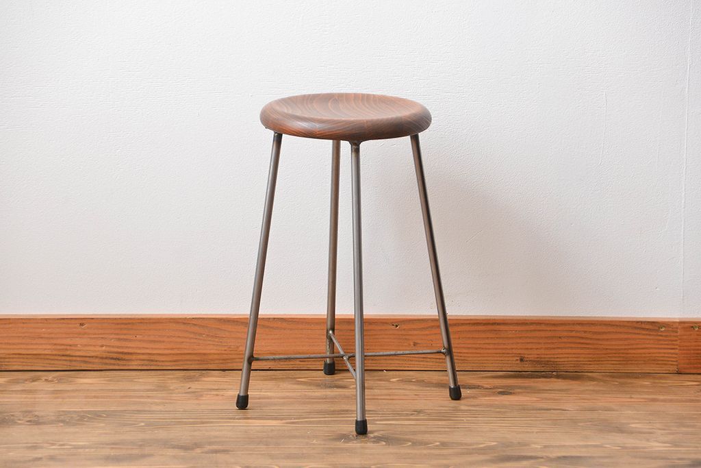 ラフジュ工房オリジナル　アイアンスツール1脚(2)(椅子)