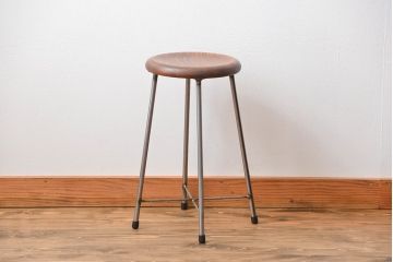 ラフジュ工房オリジナル　アイアンスツール1脚(2)(椅子)