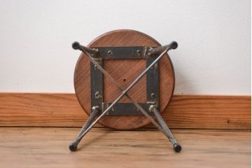 ラフジュ工房オリジナル　アイアンスツール1脚(2)(椅子)