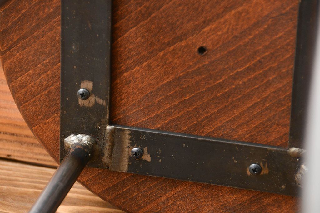 ラフジュ工房オリジナル　アイアンスツール1脚(2)(椅子)