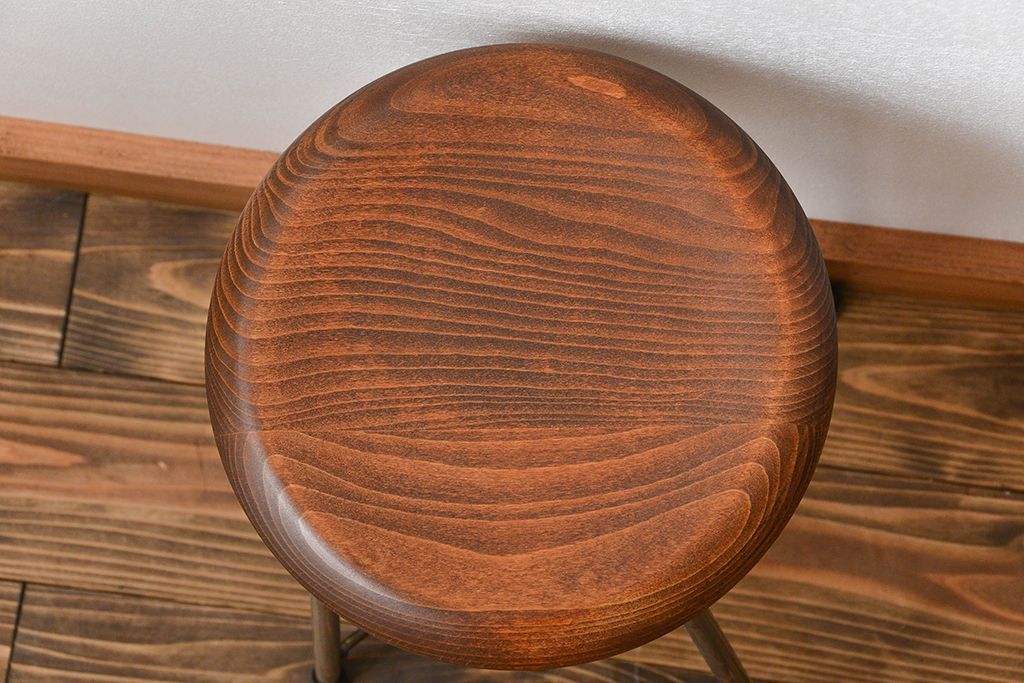 ラフジュ工房オリジナル　アイアンスツール2脚セット(1)(椅子)