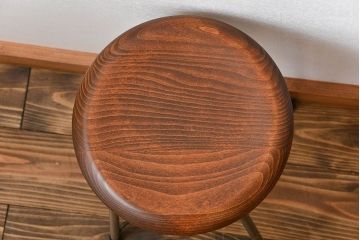 ラフジュ工房オリジナル　アイアンスツール2脚セット(1)(椅子)