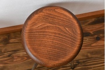 ラフジュ工房オリジナル　アイアンスツール2脚セット(1)(椅子)