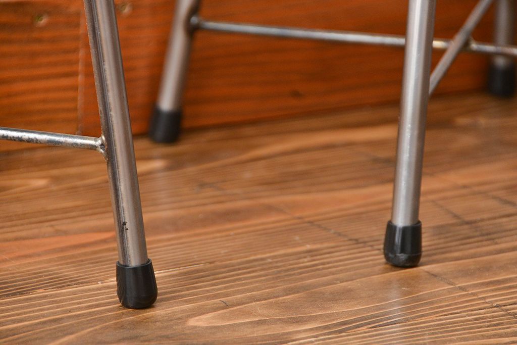 ラフジュ工房オリジナル　アイアンスツール2脚セット(1)(椅子)