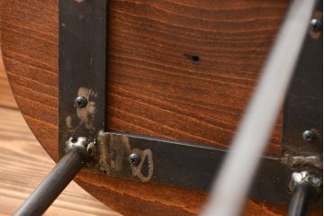 ラフジュ工房オリジナル　アイアンスツール2脚セット(1)(椅子)