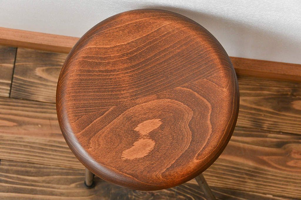 ラフジュ工房オリジナル　アイアンスツール2脚セット(2)(椅子)