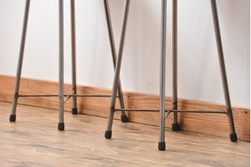 ラフジュ工房オリジナル　アイアンスツール2脚セット(2)(椅子)