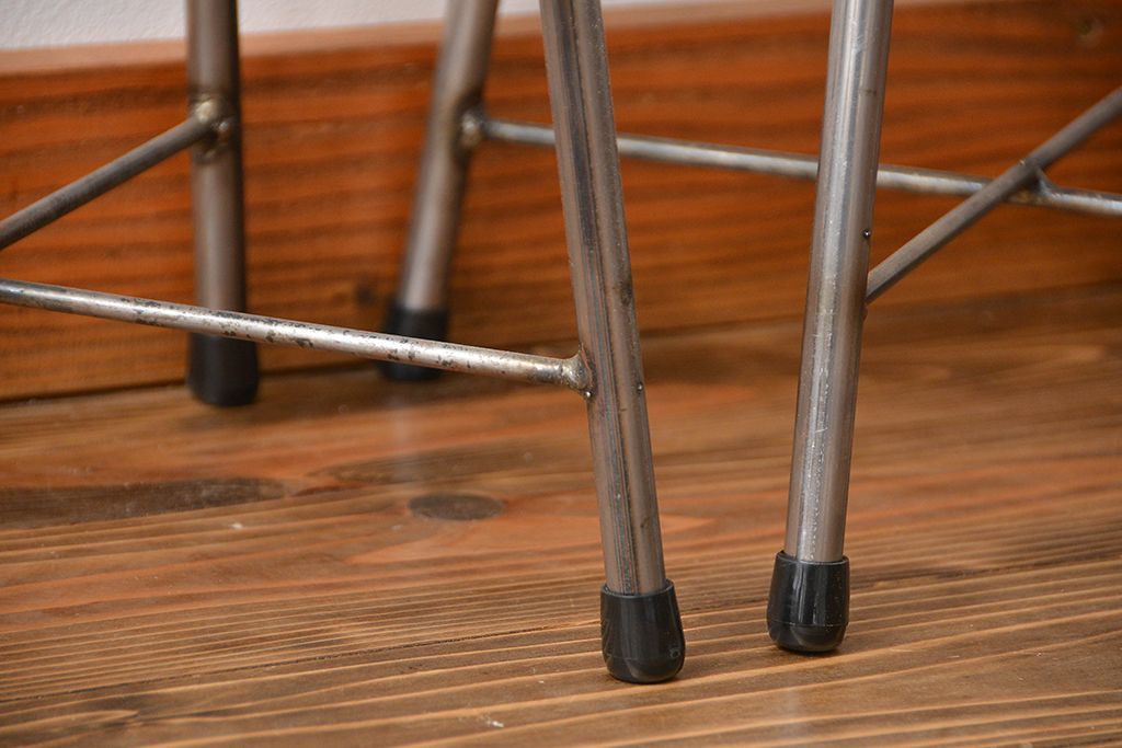 ラフジュ工房オリジナル　アイアンスツール2脚セット(2)(椅子)