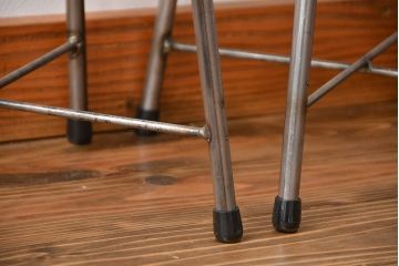 ラフジュ工房オリジナル　アイアンスツール2脚セット(2)(椅子)