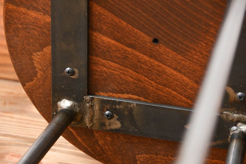 ラフジュ工房オリジナル　アイアンスツール2脚セット(2)(椅子)