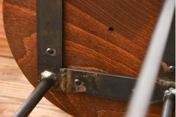 ラフジュ工房オリジナル　アイアンスツール2脚セット(2)(椅子)