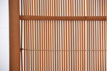 アンティーク雑貨　昭和レトロ　作りの良い4連衝立て(パーテーション)