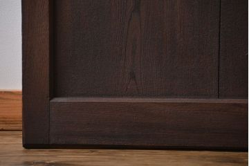 アンティーク 古い木の欅材の格子蔵戸(玄関戸)