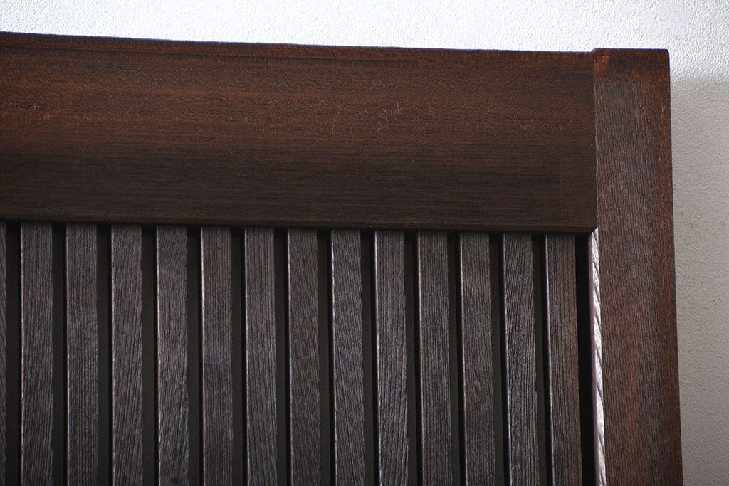 古民具・骨董　総欅材!格子蔵戸(引き戸、玄関戸)