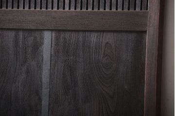 古民具・骨董　総欅材!格子蔵戸(引き戸、玄関戸)