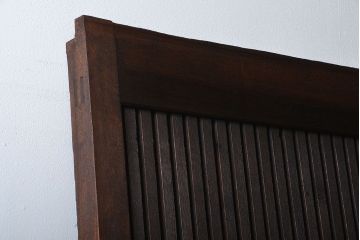 古民具・骨董　総欅材!格子蔵戸(引き戸、玄関戸)