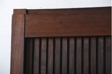 古民具・骨董　総欅材!格子蔵戸(引き戸、玄関戸)