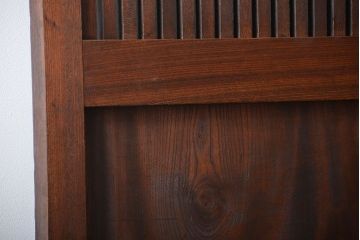 古民具・骨董　総欅材!格子蔵戸(引き戸、玄関戸)