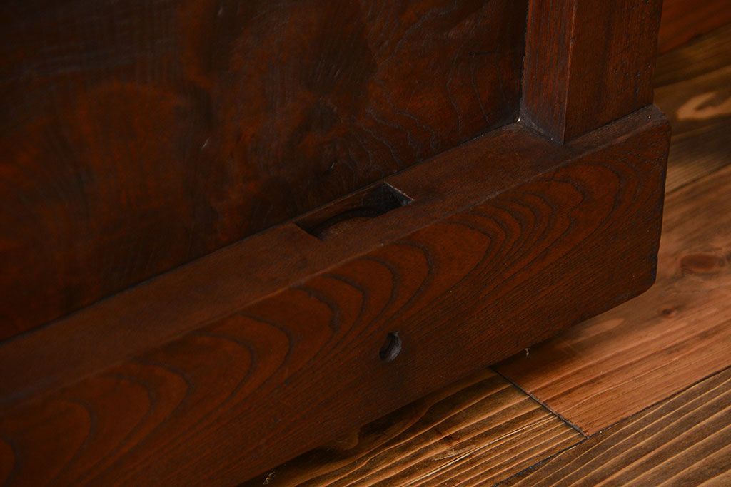 古民具・骨董　総欅材!格子蔵戸(引き戸、玄関戸)