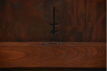 古民具・骨董　総欅材!格子蔵戸(引き戸、玄関戸)