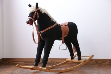 アンティーク雑貨　イギリスアンティーク　かわいいロッキングホース