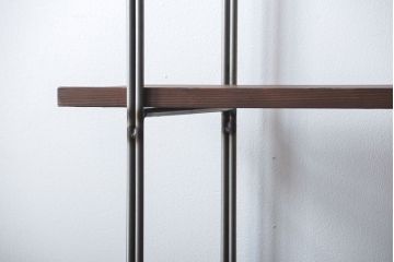 ラフジュ工房オリジナル アイアンの薄型飾り棚【中】(陳列棚、アイアンラック)