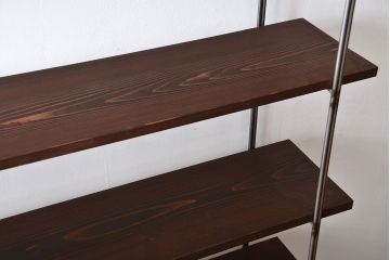 ラフジュ工房オリジナル アイアンの薄型飾り棚【中】(陳列棚、アイアンラック)