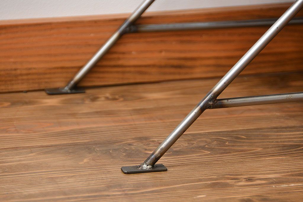 ラフジュ工房オリジナル アイアンの薄型飾り棚【中】(陳列棚、アイアンラック)