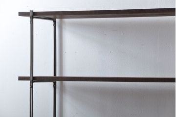 ラフジュ工房オリジナル アイアンの薄型飾り棚【小】(陳列棚、アイアンラック)