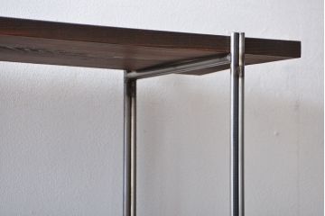 ラフジュ工房オリジナル アイアンの薄型飾り棚【小】(陳列棚、アイアンラック)