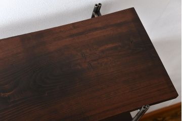 ラフジュ工房オリジナル アイアンの薄型飾り棚【小】(陳列棚、アイアンラック)