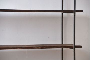 ラフジュ工房オリジナル アイアンの薄型飾り棚【小】(陳列棚、アイアンラック)