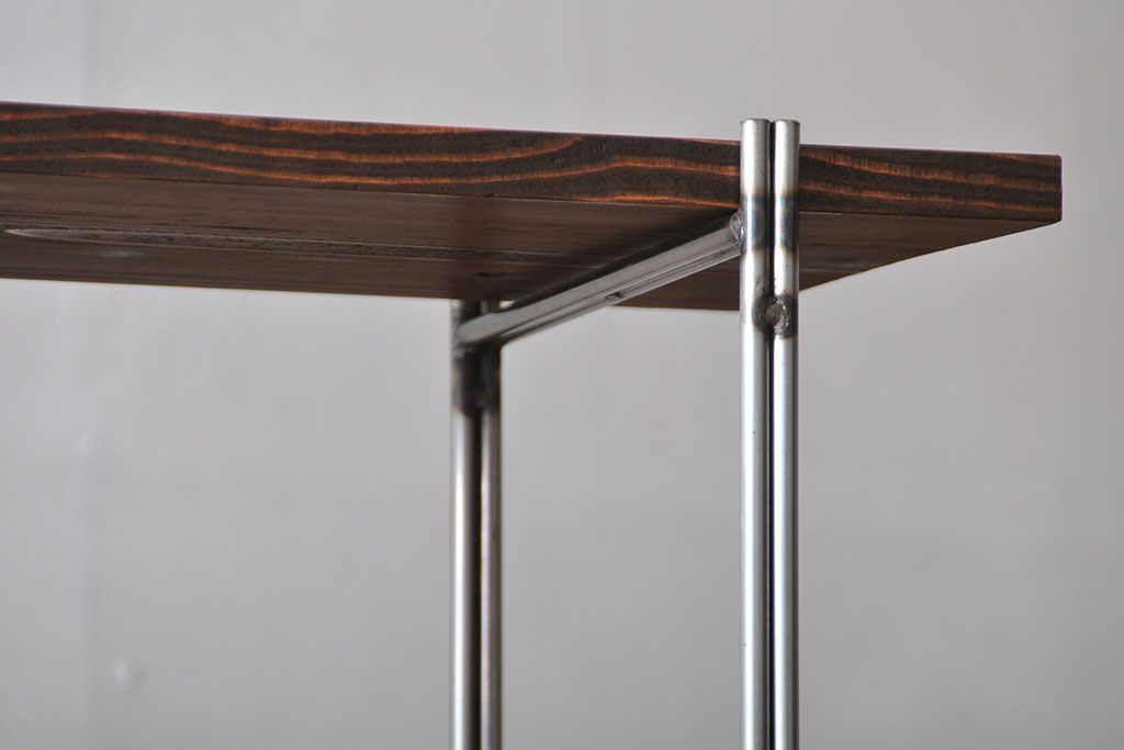 ラフジュ工房オリジナル アイアンの薄型飾り棚【小】(陳列棚、アイアンラック)