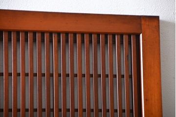 アンティーク　裏障子付き格子戸の扉(ドア)