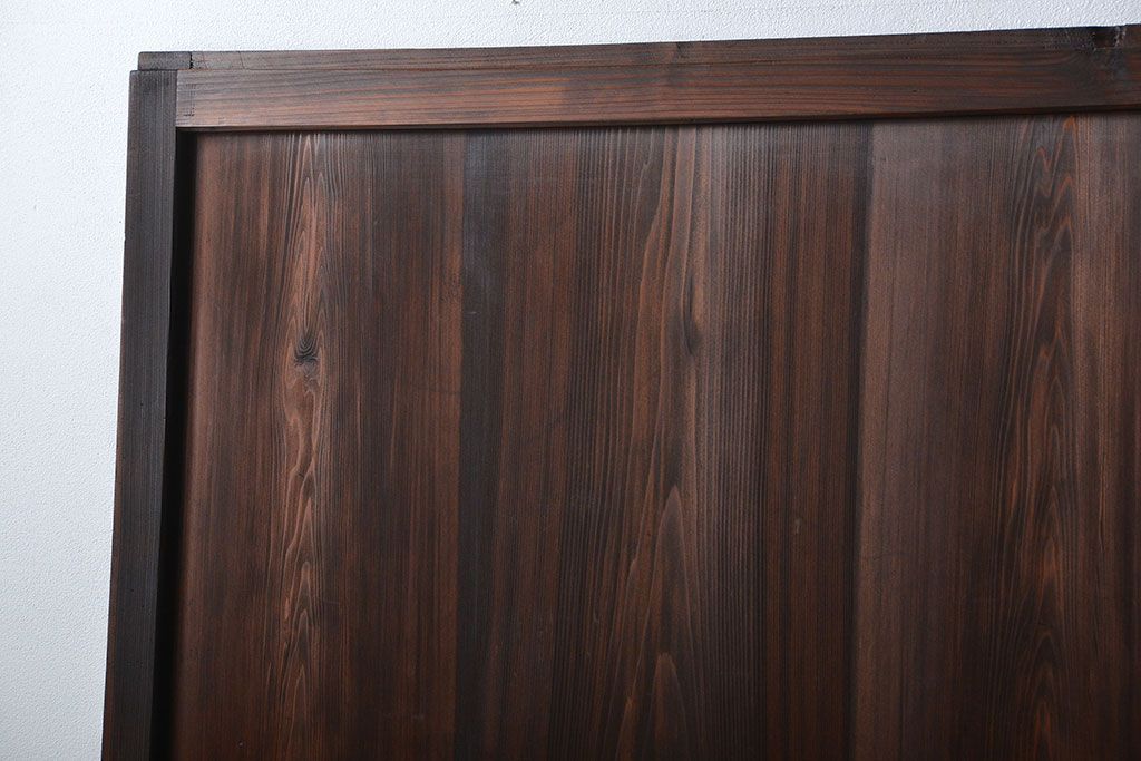 アンティーク　組子入りのダイヤガラス帯戸4枚セット(和風建具)