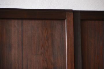 アンティーク　組子入りのダイヤガラス帯戸4枚セット(和風建具)