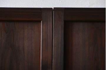 アンティーク　組子入りのダイヤガラス帯戸4枚セット(和風建具)