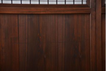 アンティーク　組子入りのダイヤガラス帯戸4枚セット(和風建具)