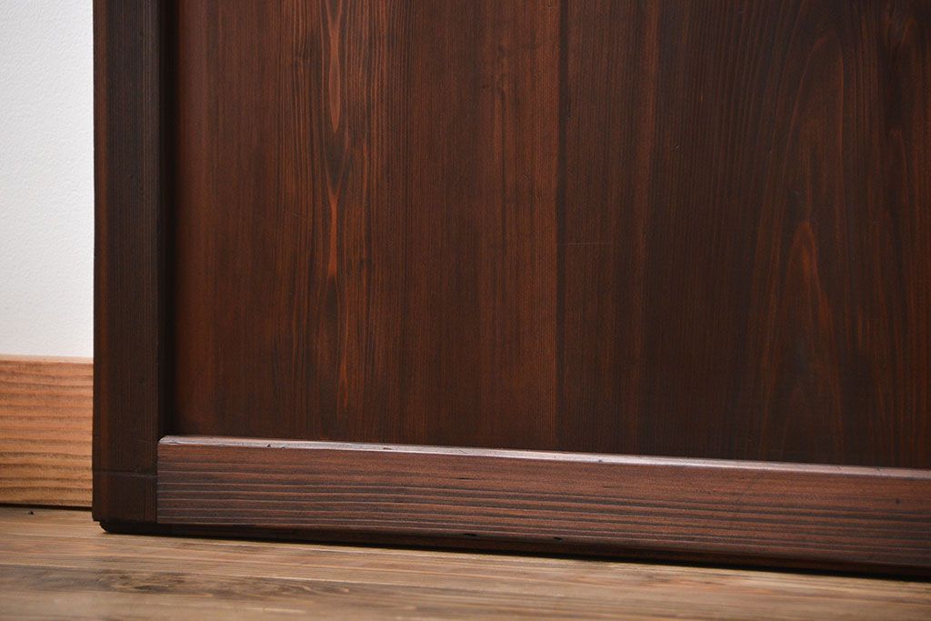 アンティーク　組子入りのダイヤガラス帯戸4枚セット(和風建具)